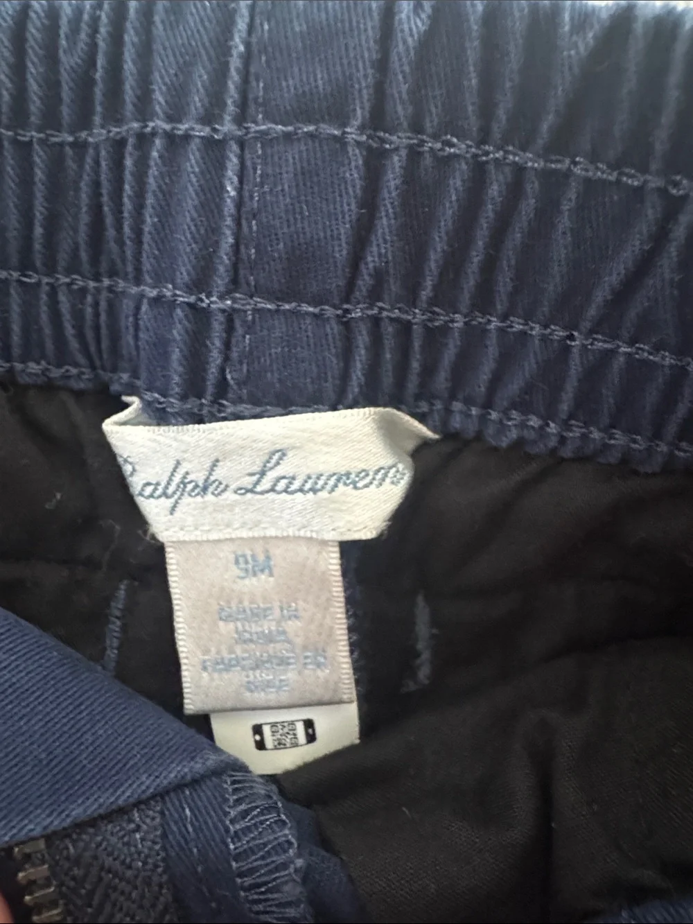 Ralph Lauren White Polo with Navy Embroidered-Logo Shorts